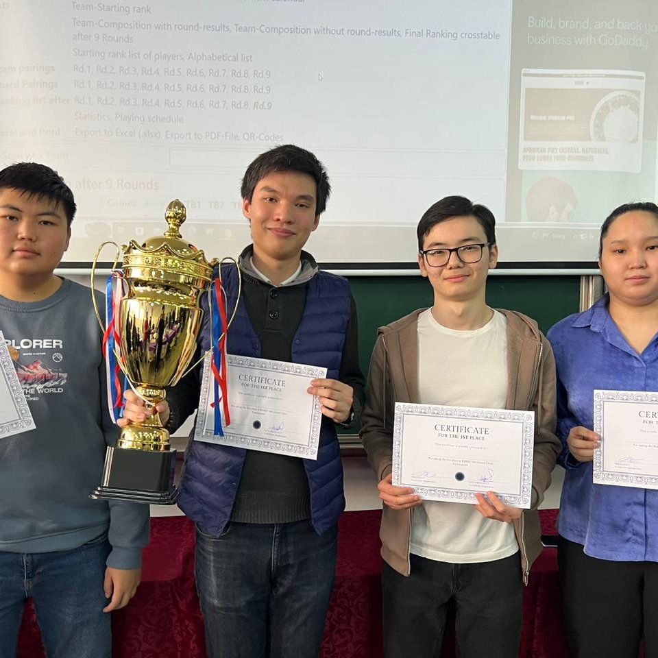 Сборная МУИТ одержала победу в турнире KIMEP 960 Grand Chess Cup